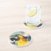 Papagei Getränkeuntersetzer (Seite)