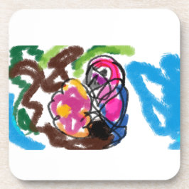 Papagei Getränkeuntersetzer