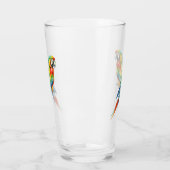 Papagei Glas (Links)