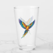 Papagei Glas (Rückseite)