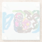 Papagei Glasuntersetzer (Rückseite)