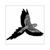 Papagei Gummistempel (Prägung)