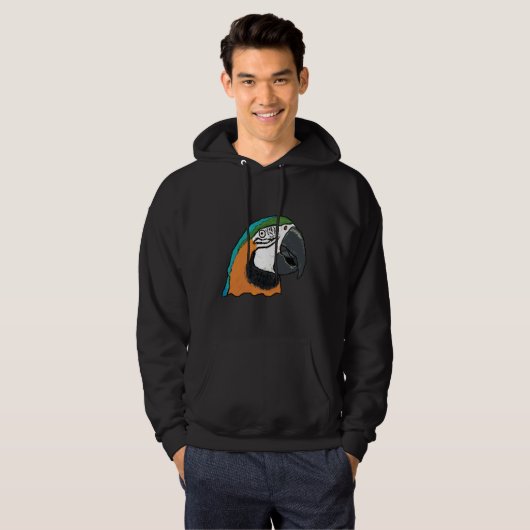Papagei Hoodie (Vorne ganz)