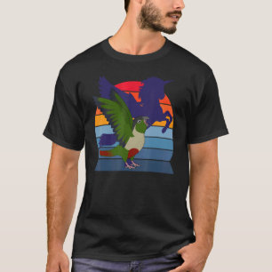 Papagei I Flügeldrachen I schreiend Grün Wangen T-Shirt