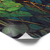 Papagei im Dschungel Poster (Ecke)