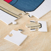 Papagei im Poker mit Poker-Karten Puzzle (Seite)