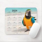 Papagei im Sandkalender 2024 Mousepad (Mit Mouse)