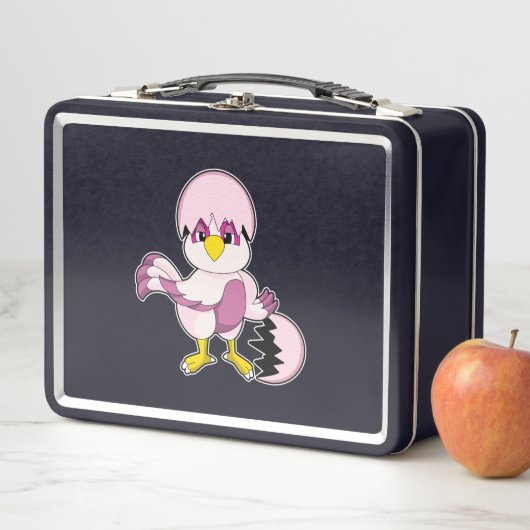 Papagei in Ei mit Eggshell.PNG Metall Brotdose (Beispiel)