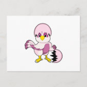 Papagei in Ei mit Eggshell.PNG Postkarte (Vorderseite)