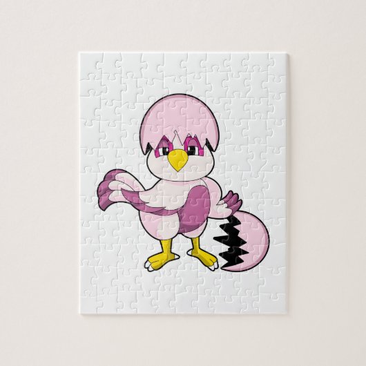 Papagei in Ei mit Eggshell.PNG Puzzle (Vertikal)