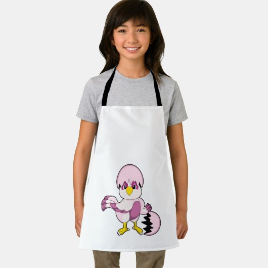 Papagei in Ei mit Eggshell.PNG Schürze (Insitu)