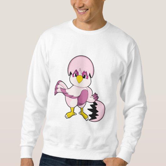 Papagei in Ei mit Eggshell.PNG Sweatshirt (Vorderseite)