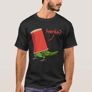 Papagei in einem Cup Henlo I gelb nackt Amazon T-Shirt