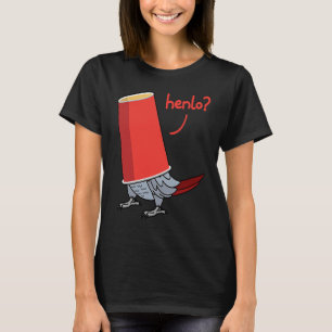 Papagei in einer Tasse  Hallo ich Afrikanischer Gr T-Shirt