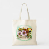 Papagei-individuelle Name-Tasche Tragetasche (Rückseite)