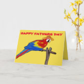 Papagei Karte (Gelbe Blume)