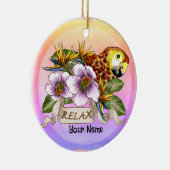 Papagei Keramik Ornament (Rechts)