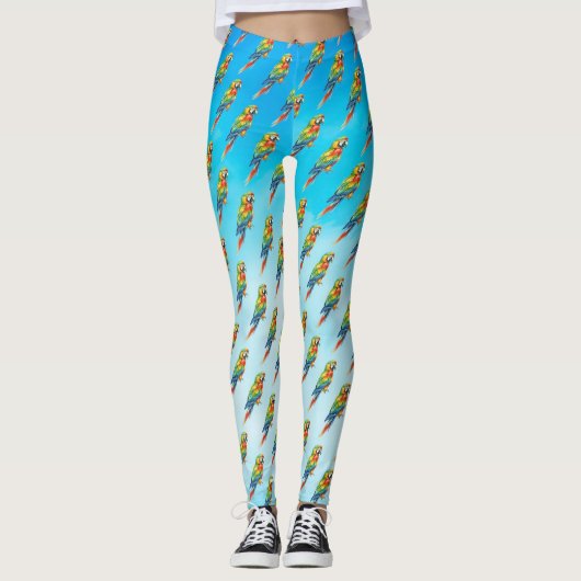 Papagei Leggings (Vorderseite)
