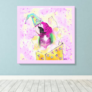 Papagei Leinwanddruck