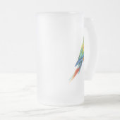 Papagei Mattglas Bierglas (VorderseiteRechts)
