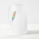 Papagei Mattglas Bierglas (Vorderseite Links)