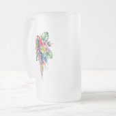 Papagei Mattglas Bierglas (Vorderseite Links)