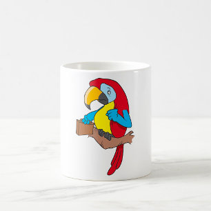 Papagei mit Aktentasche Kaffeetasse