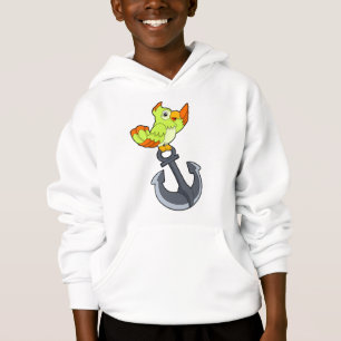 Papagei mit Anchor Hoodie