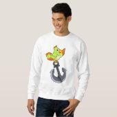 Papagei mit Anchor Sweatshirt (Vorne ganz)