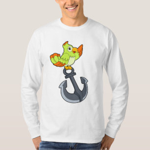 Papagei mit Anchor T-Shirt