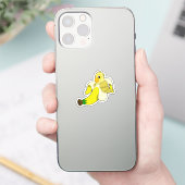 Papagei mit Banane Aufkleber (Telefon)