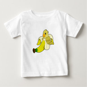 Papagei mit Banane Baby T-shirt