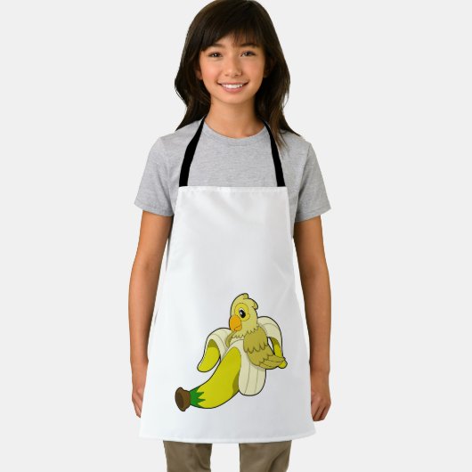 Papagei mit Banane Schürze (Insitu)