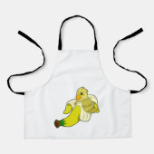 Papagei mit Banane Schürze (Vorderseite)