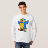 Papagei mit Bleistift T-Shirt (Vorne ganz)