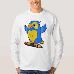 Papagei mit Bleistift T-Shirt