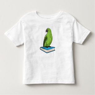 Papagei mit Buch Kleinkind T-shirt