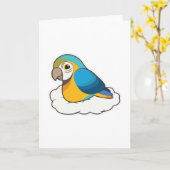 Papagei mit Cloud Karte (Gelbe Blume)