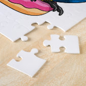 Papagei mit Donut Puzzle (Seite)