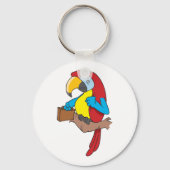 Papagei mit einem Schlüsselanhänger (Rückseite)