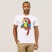 Papagei mit einem T - Shirt (Vorne ganz)
