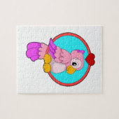 Papagei mit Herz Puzzle (Horizontal)