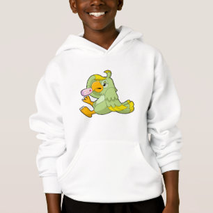Papagei mit klinischem Thermometer Hoodie