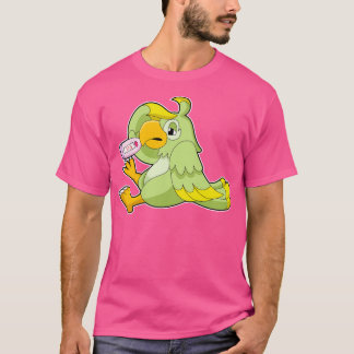 Papagei mit klinischem Thermometer T-Shirt