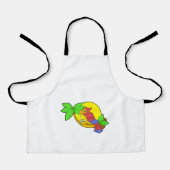 Papagei mit Kokosnuss Schürze (Vorderseite)