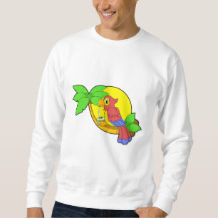 Papagei mit Kokosnuss Sweatshirt