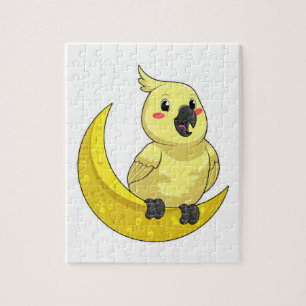 Papagei mit Mond Puzzle