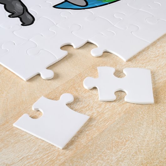 Papagei mit Orangensaftglas Puzzle (Seite)