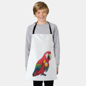 Papagei mit Orangensaftglas Schürze (Getragen)