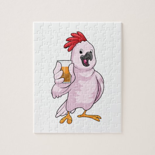 Papagei mit Saft Puzzle (Vertikal)